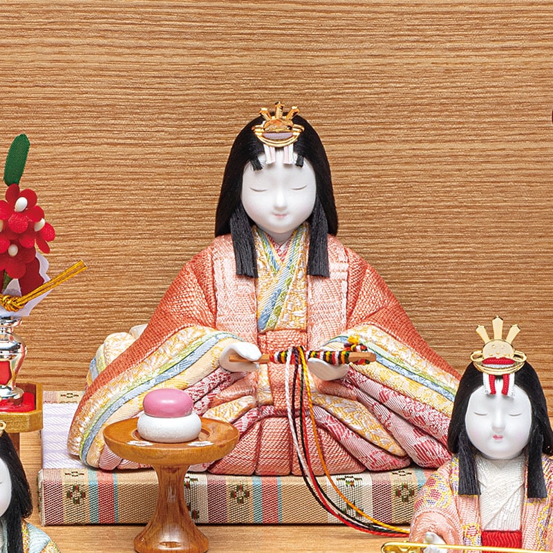 真多呂人形 | 雛人形,段飾り 煌珠 正絹 5人飾り | 雛人形(ひな人形