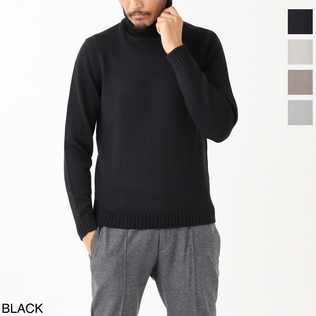 ZANONE ザノーネ タートルネック ニット/ハイネックセーター/DV SLIM