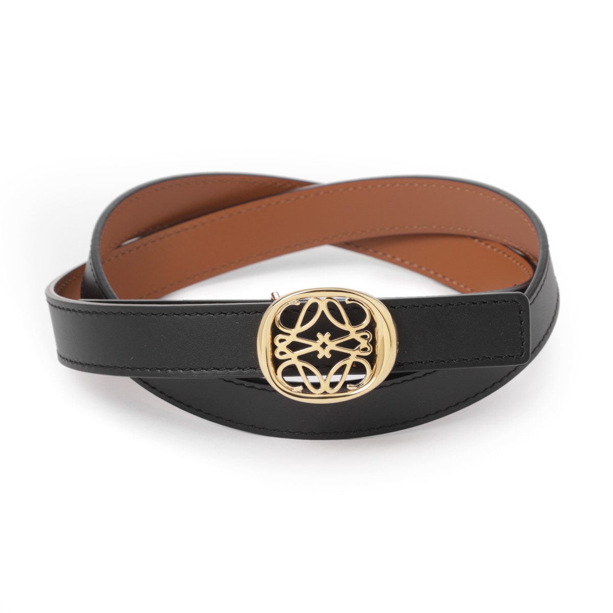 LOEWE ロエベ リバーシブルベルト/ANAGRAM ELLIPSE REV 2CM BELT