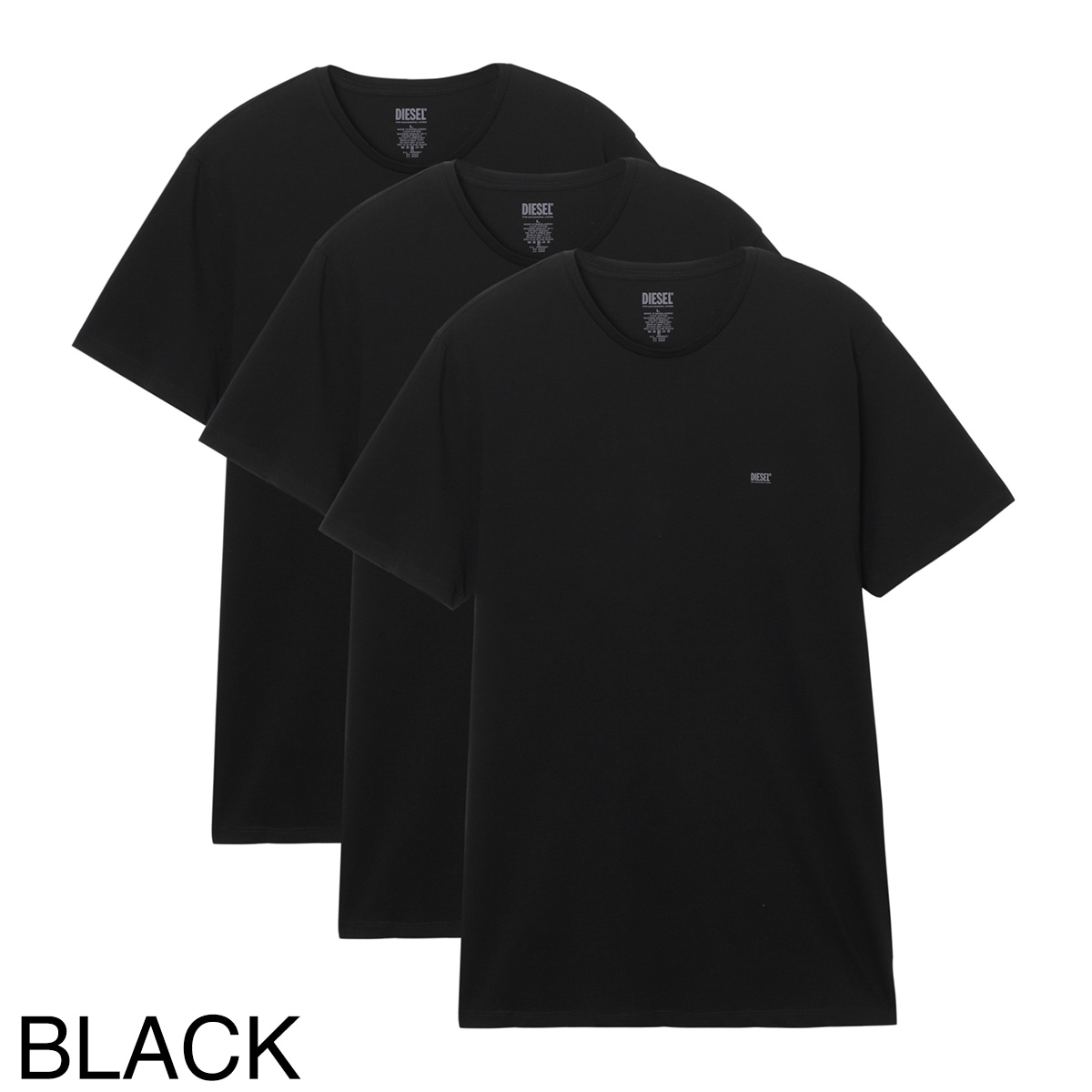 アウトレット】DIESEL ディーゼル クルーネック Tシャツ 3枚セット