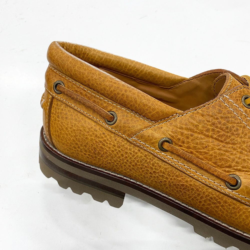 デッキシューズ メンズ モカシンローファー 革靴 NEVADA CAMEL 外羽根