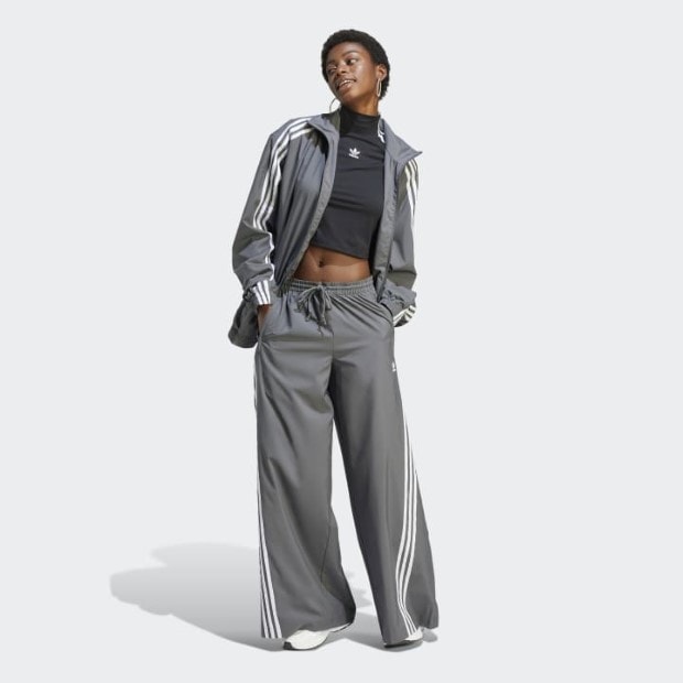 レディース ADILENIUM オーバーサイズ トラックトップ グレーファイブ