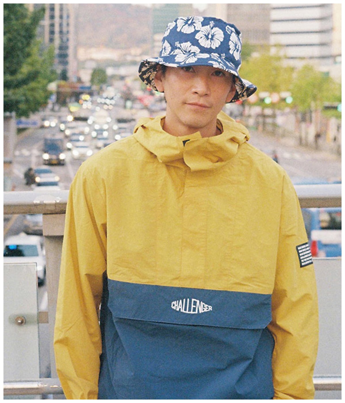 PACKABLE NYLON ANORAK【MUSTERD×D GREEN】｜CHALLENGER｜MELTING POT