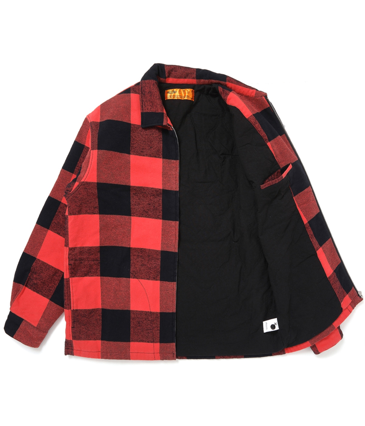 LINING ZIP UP SHIRT【ORANGE-BLACK】｜CHALLENGER｜MELTING POT（正規