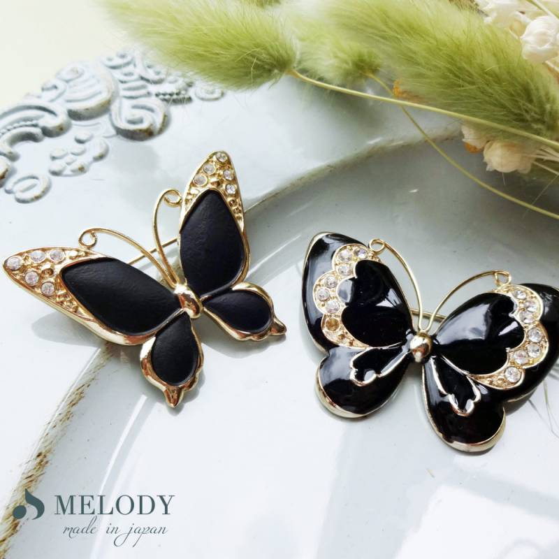 送料無料 「日本製らしい仕上がり」バタフライブローチ | ショールピン