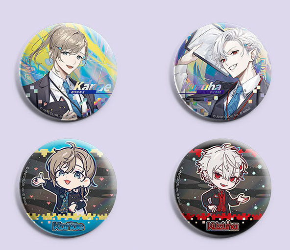 在庫】第一弾 ChroNoiR 叶＆葛葉缶バッジセット にじさんじ中国