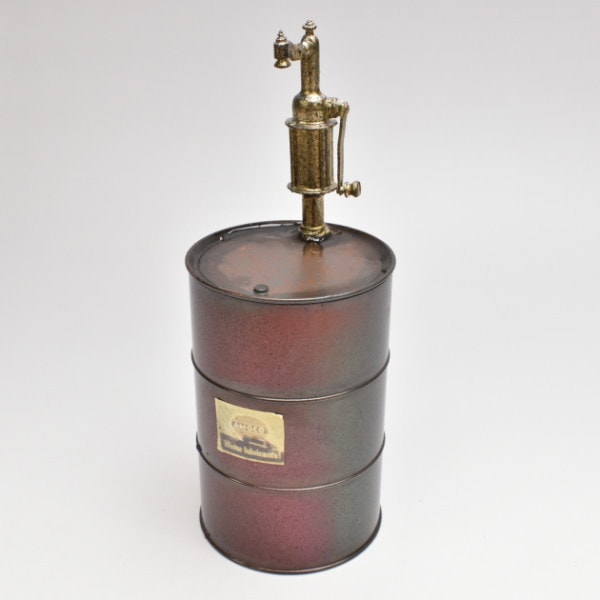 ミニチュア雑貨 ドラム缶(D) (1/12スケール) 作家：ミニ厨房庵 河合