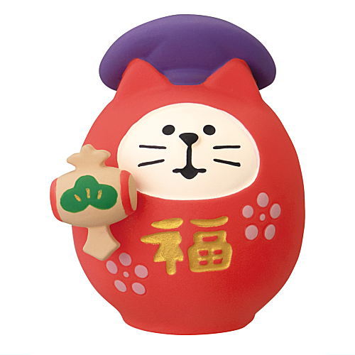 福猫だるま 大黒 (ZCB-29607)】 DECOLE concombre デコレ コンコンブル
