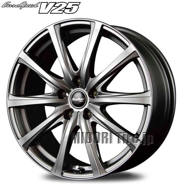 EuroSpeed V25｜18インチ×7.5〈4枚〉｜ユーロスピード V25｜アルミ