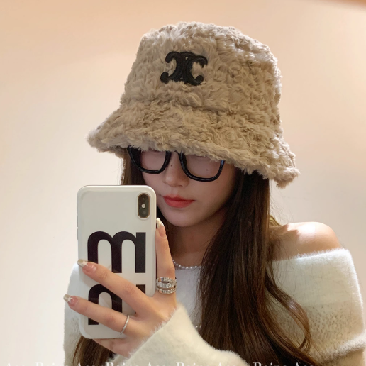 高級感 ラムファー バケットハット CELINE Bucket Hat セリーヌ風