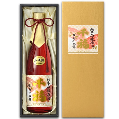 広島県産米の千本錦を使用した日本酒。千本錦純米大吟醸原酒 720ml