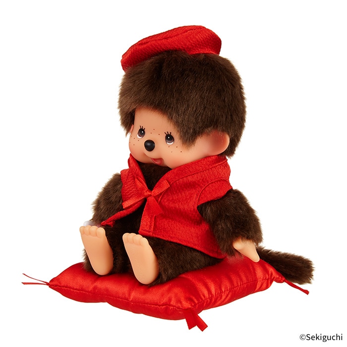 当店オリジナル】 還暦モンチッチ Sサイズ|【ぬいぐるみのセキグチ