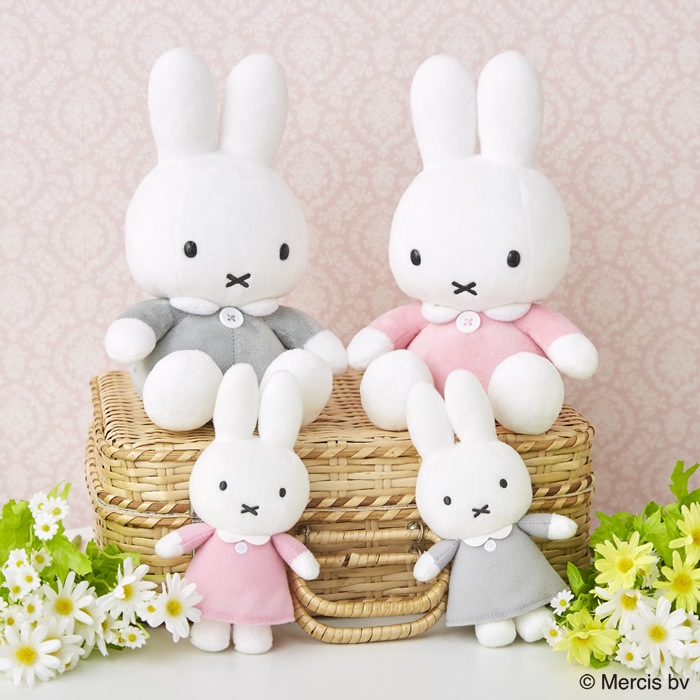 ミッフィー マスコット グレー ピンク 当店オリジナル】 ミッフィー S