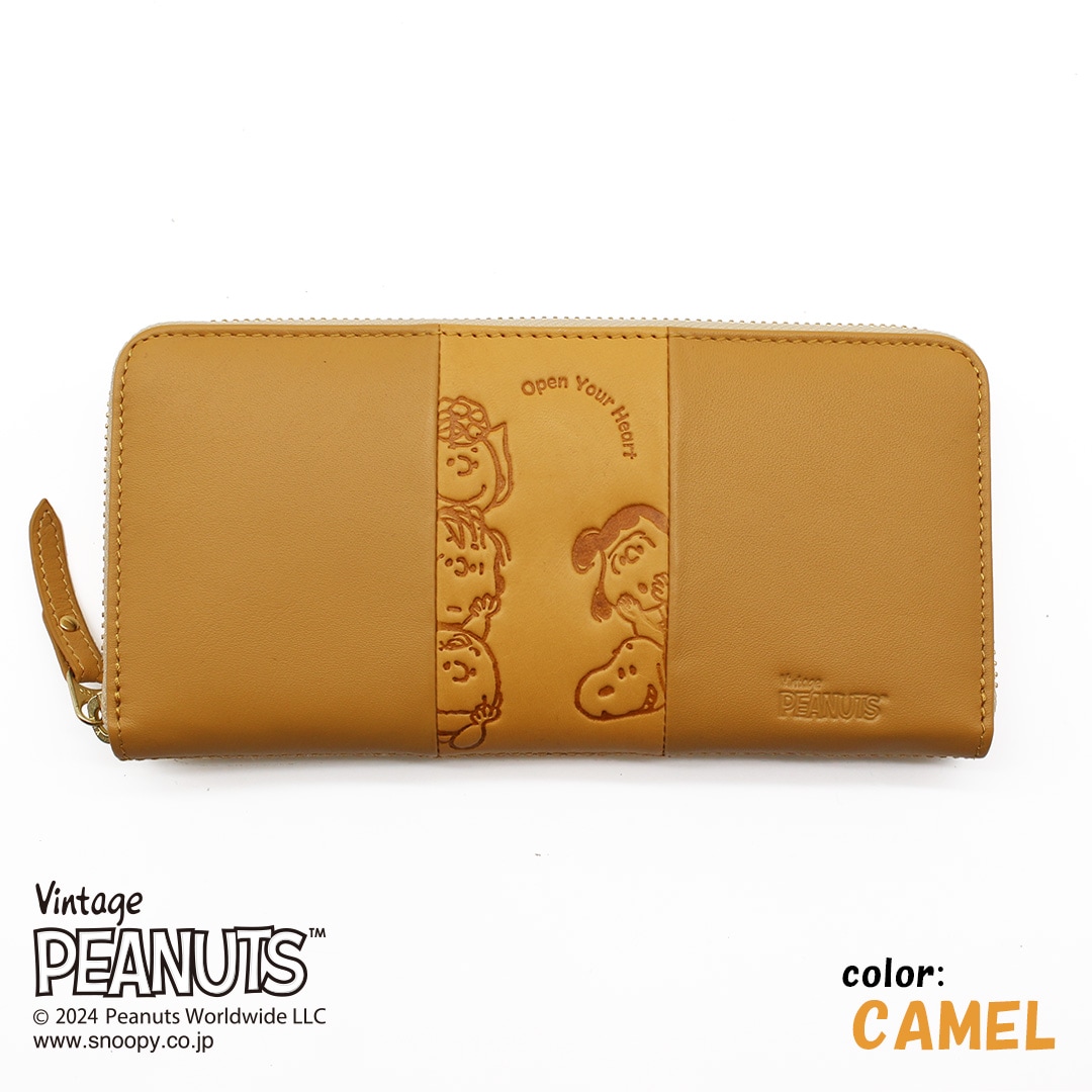 PEANUTS/SNOOPY】スヌーピーのラウンド長財布 【Open Your Heart】［sp