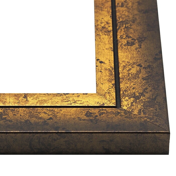 油絵額縁 シャドウ/ゴールド F0号（180×140mm） 前面UVカットアクリル
