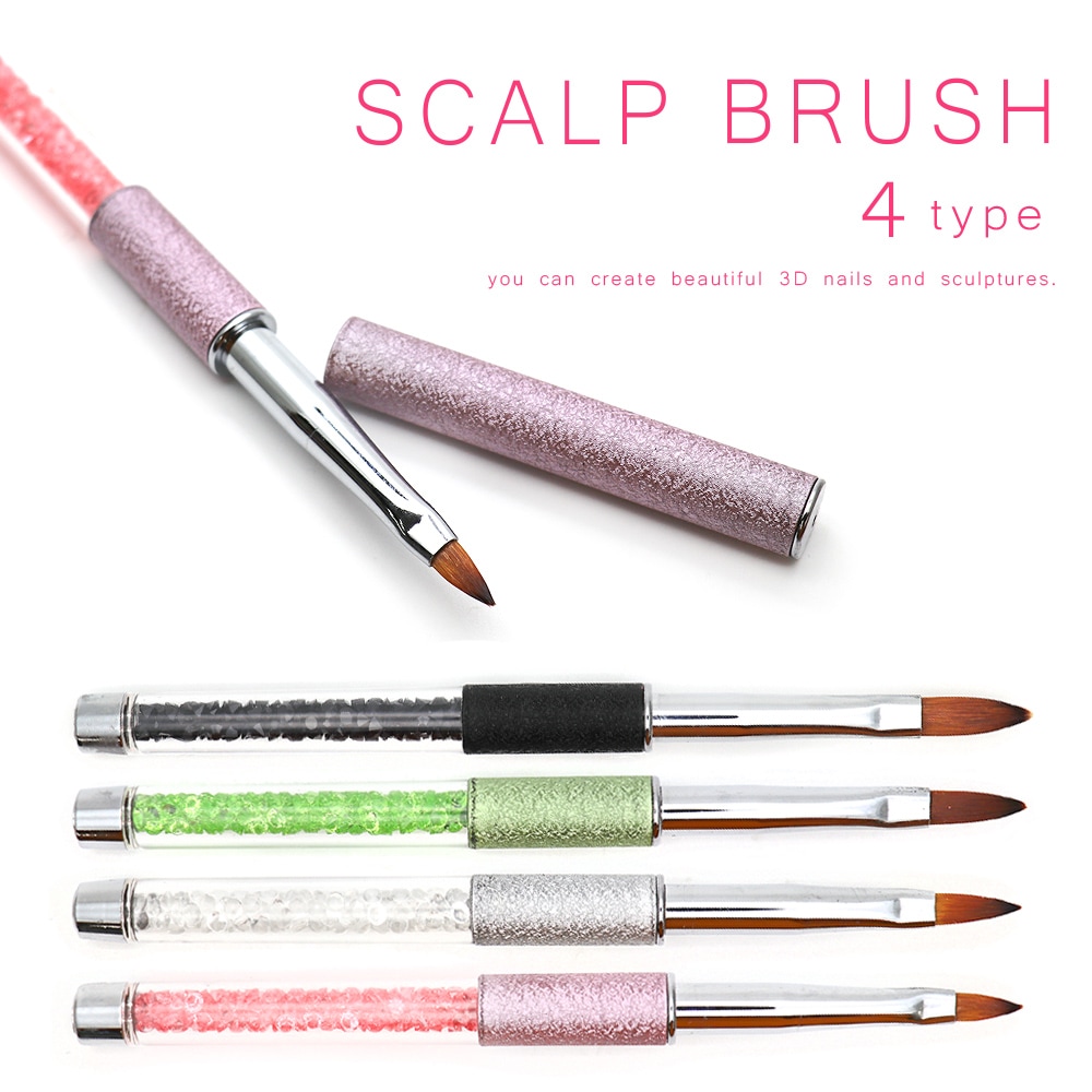 ネコポス送料無料】ネイルツール ストーン入りスカルプチュアブラシ 全
