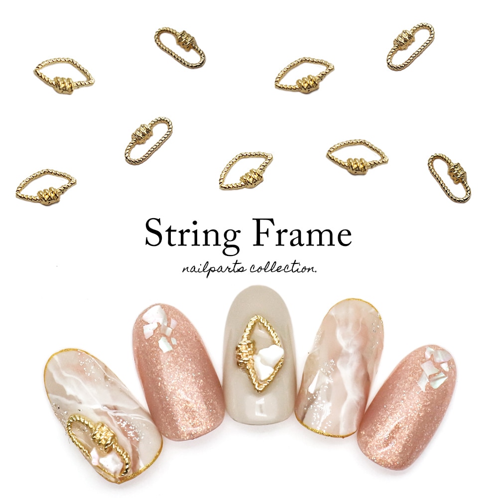 ネコポス送料無料】ネイルパーツ ストリングフレームパーツ 全2タイプ