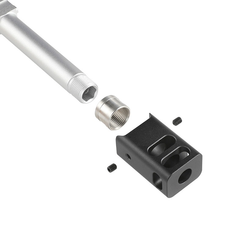 C&C Tac KKMタイプ アウターバレル＆コンペンセイターセット Silver