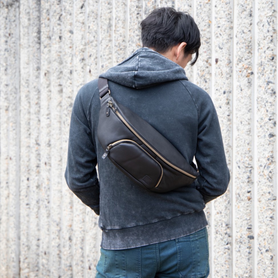 バイク レザーウエストバッグ[W-136] カジュアルバッグ,ウエストバッグ