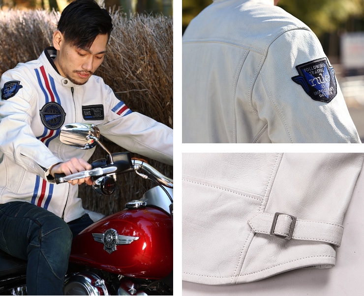 バイク レザートリコロールジャケット [21SJ-2] ウェア,メンズ