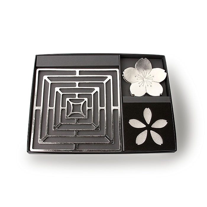 新しい門出ギフト（KAGO - スクエア - M・箸置 - さくら - 5ヶ入