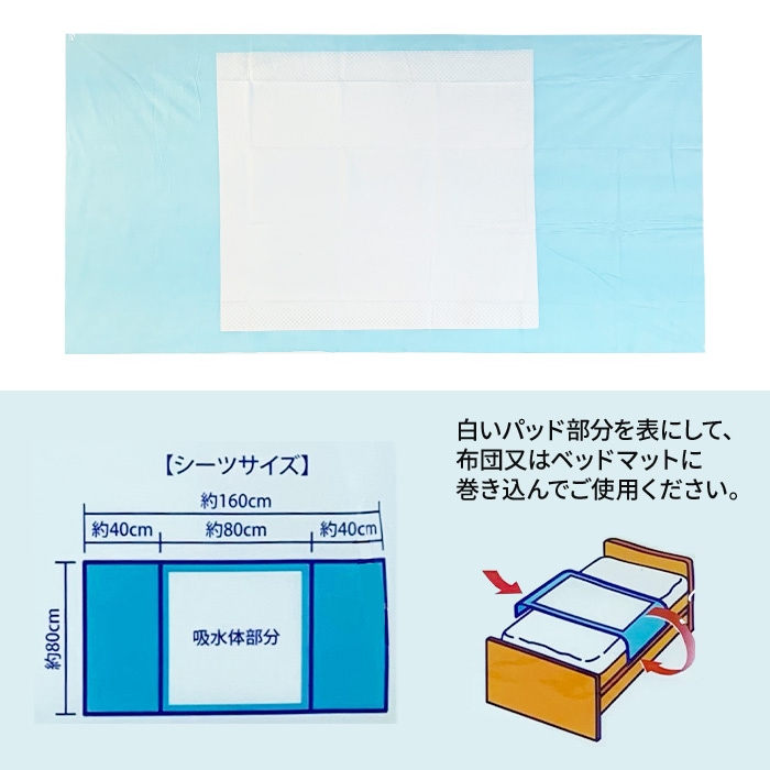 使い捨て防水シーツ700 6枚入り 20パックセット（1c/s）｜卸スタジアム