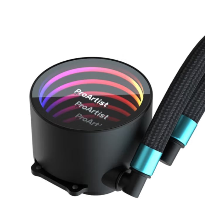 EA5黒】CPUクーラー CPU冷却ファン 黒 簡易水冷 360mm LEDライト RGB