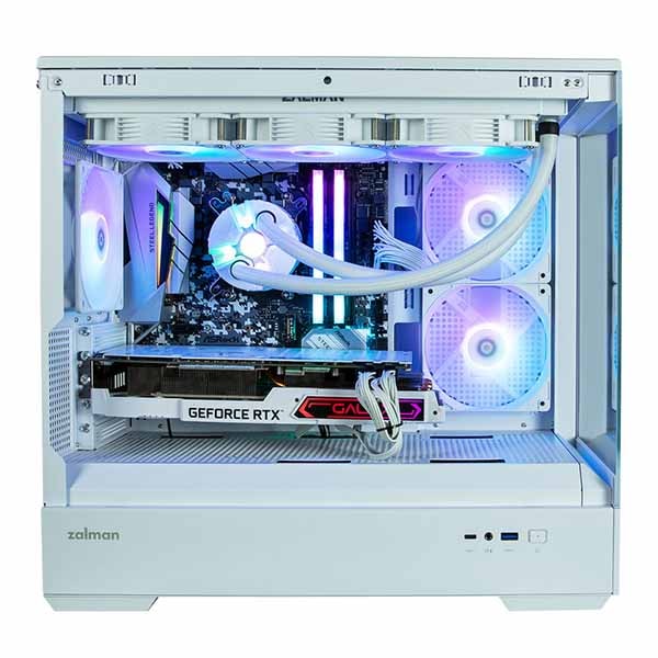 ZALMAN P30 White アドレサブルRGBファン搭載のミニタワー型PCケース