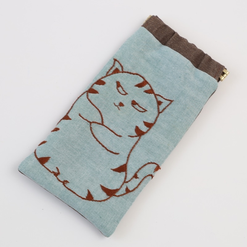 手刺繍眼鏡ケース（猫） by collect 34 |「障がい者福祉」を買物で応援