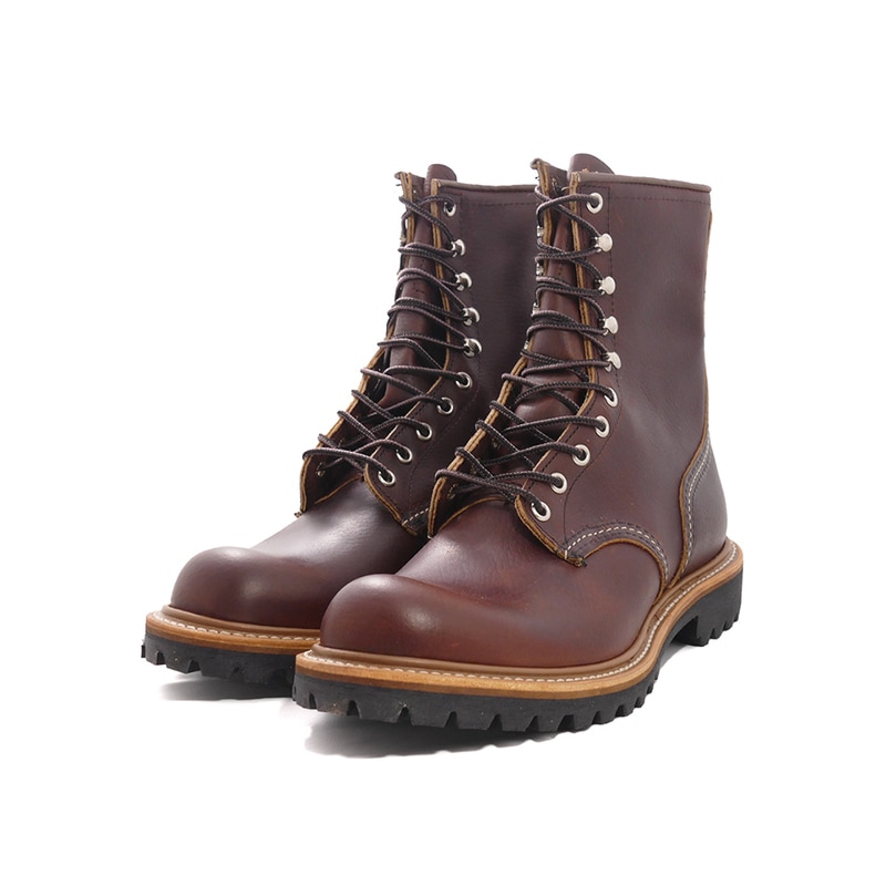 ブーツ レッドウイング RED WING 8インチロガー ブラウン 茶 4585