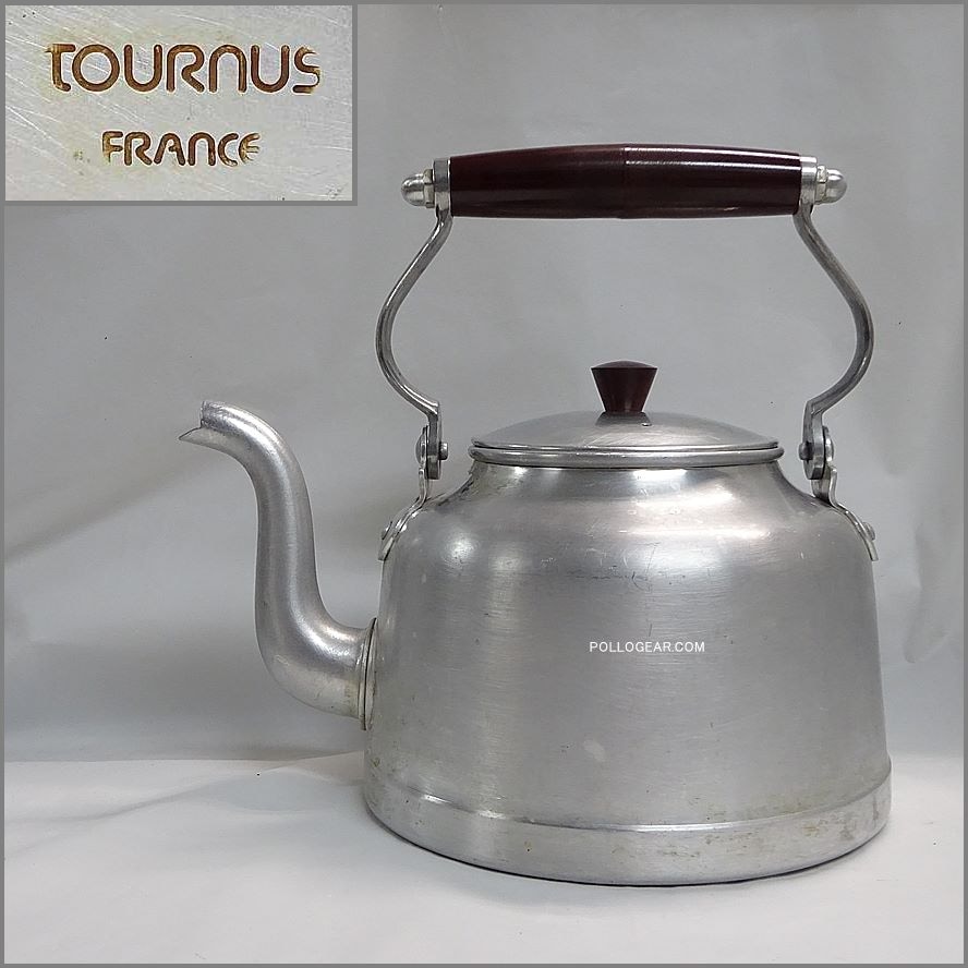 フランスアンティークホーローピンクのギリシャ模様のケトルやかん やかん ケトル ヤカン おしゃれ 北欧 ホーロー 琺瑯 ホーローケトル