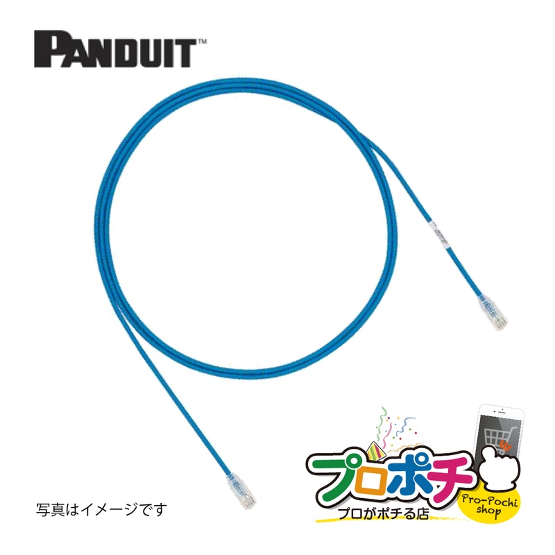 即配】PANDUIT LANケーブル Cat6A 10m UTP6ASD10MBU バラ売り 撚り線