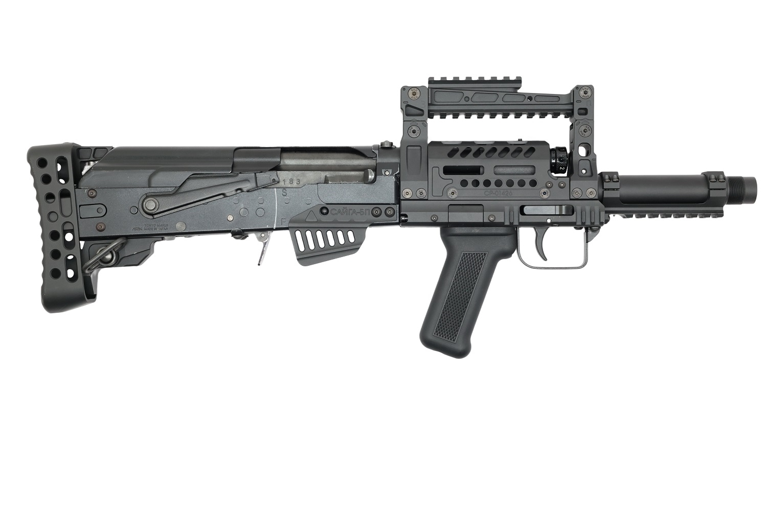 東京マルイ　サイガ　12k ITP エアソフト　コンバージョン　キット ITP Airsoft】Groza12コンバージョンキット/マルイSAIGA12K用 -BLACK