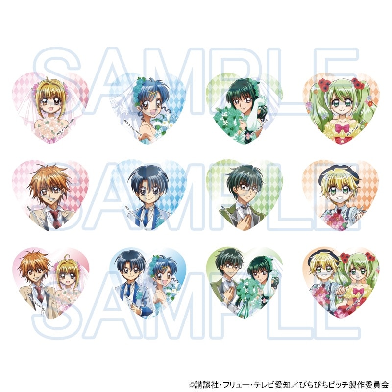 TVアニメ「ぴちぴちピッチ」ハート型缶バッジ