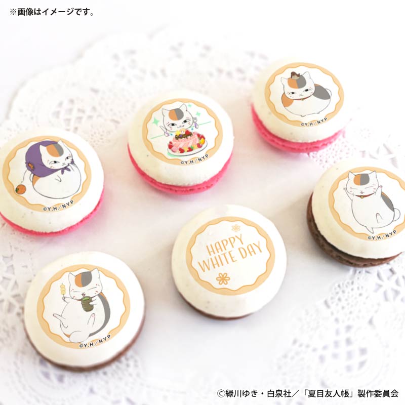ホワイトデープリマカロン6個セット2026（ニャンコ先生）【特典缶