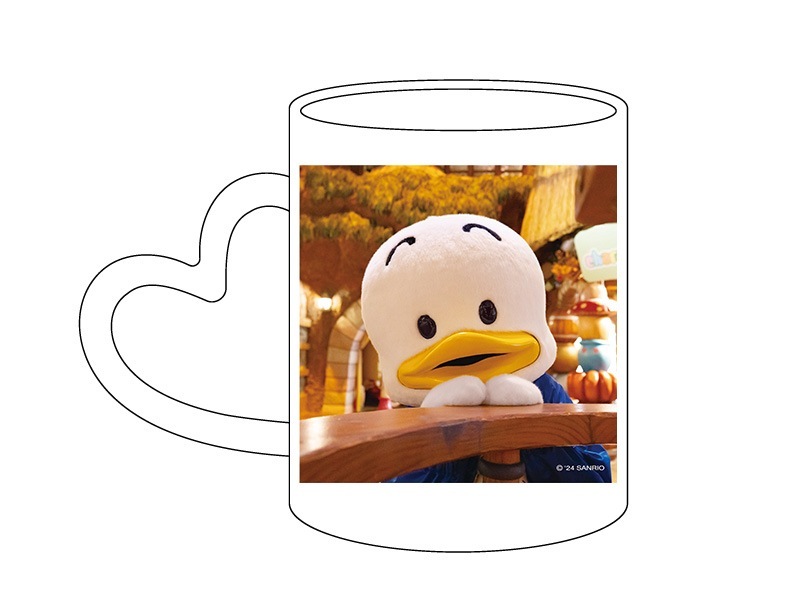 推しキャラ工房】あひるのペックル ここだよ 【ハンドタオル