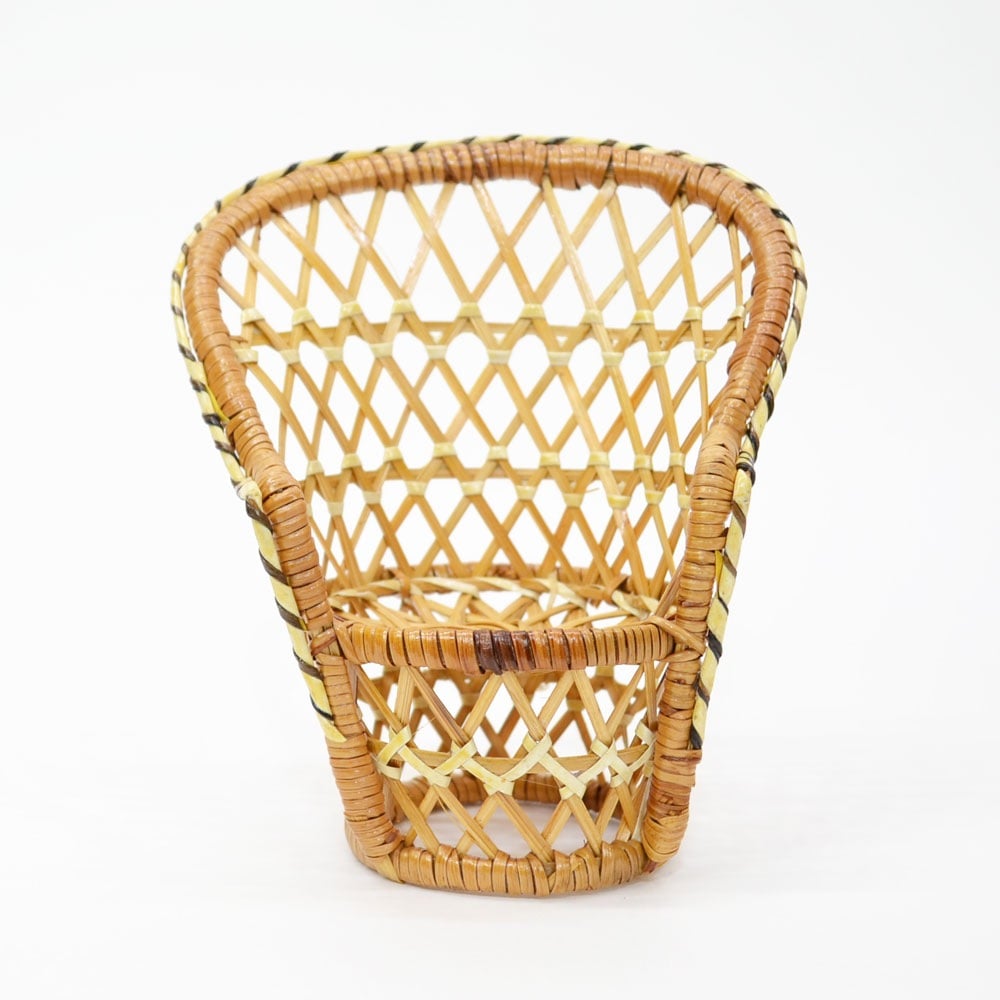 籐製 ドールチェア ラタンピール お人形 椅子 ディスプレイ