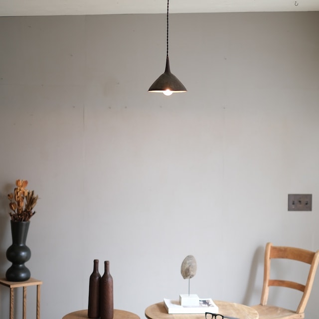 銅の漏斗 ペンダントライト ｜照明・ライト,ペンダントライト｜古家具