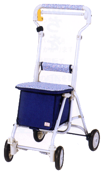 シルバーカー・老人手押し車サンホリディU-248ピーコックグリーン,座面