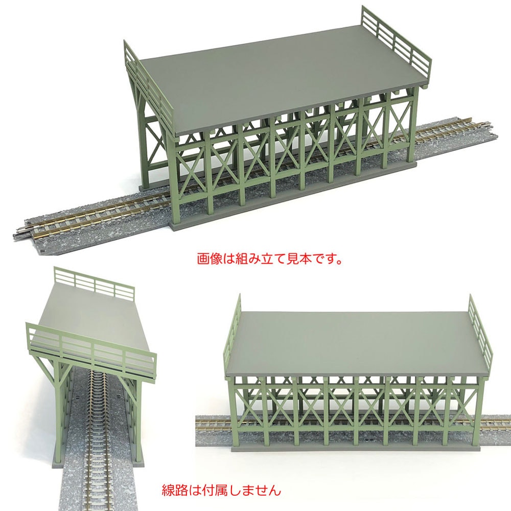 スノーシェッド 単線 鋼製 ：ポポプロ 未塗装キット N(1/150) MS-008