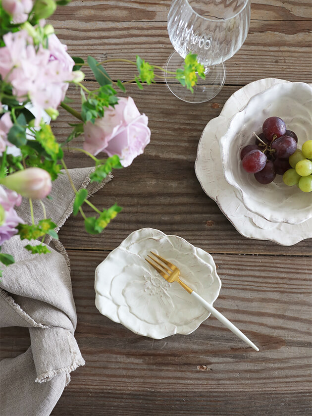 VIRGINIA CASA ROMANTICA ミニプレート ホワイト ヴィルジニアカーサ