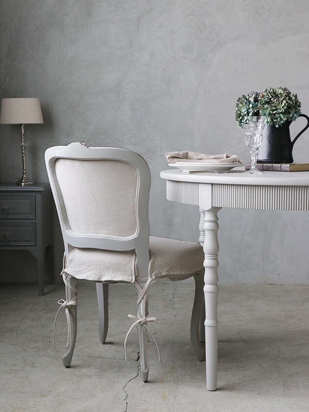 ClassicダイニングチェアMaxine用チェアカバーナチュラルリネン