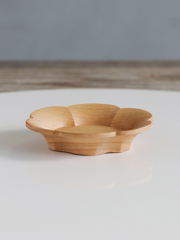 三木達也 輪花豆皿 山桜