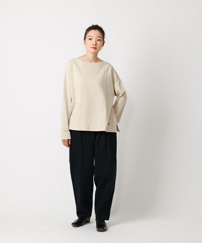 再入荷ネイビー】マオパンツロングチノ 定番バックポケットパンツ