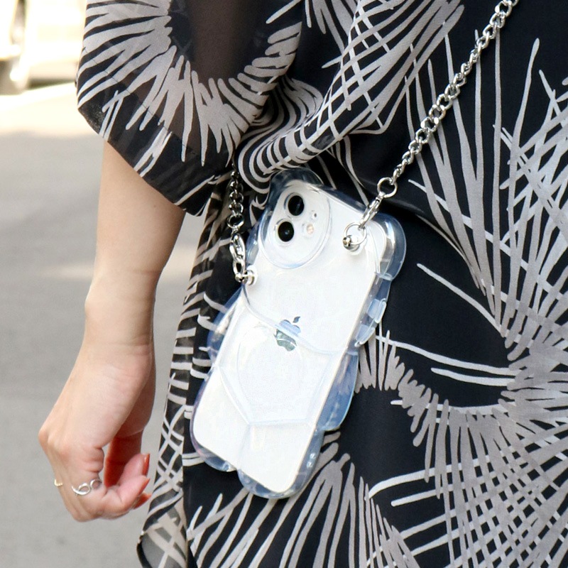 キュートなクマさん♪ macaroni edge ダイカット クリアケース