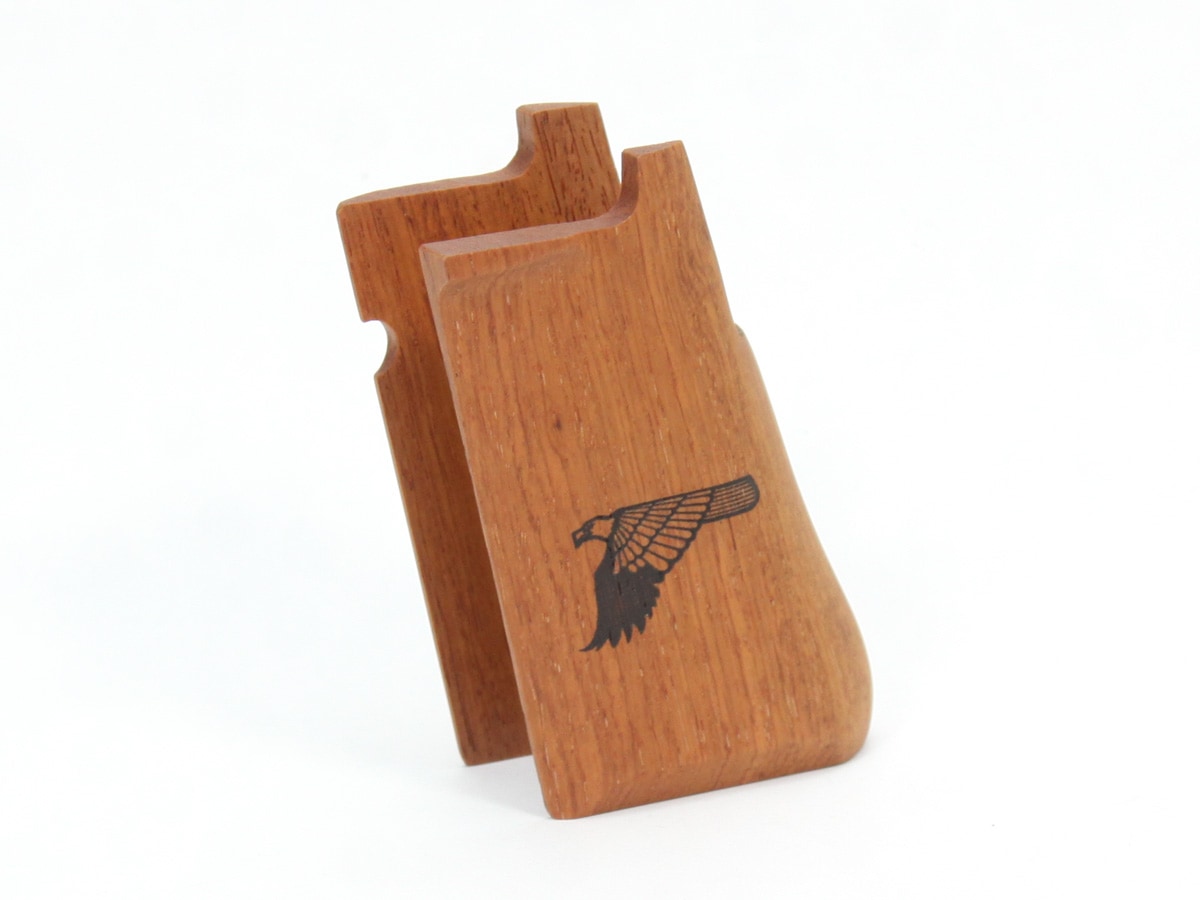 美品木製グリップ/東京マルイデザートイール.50AE/スムーズ/レッド薄型