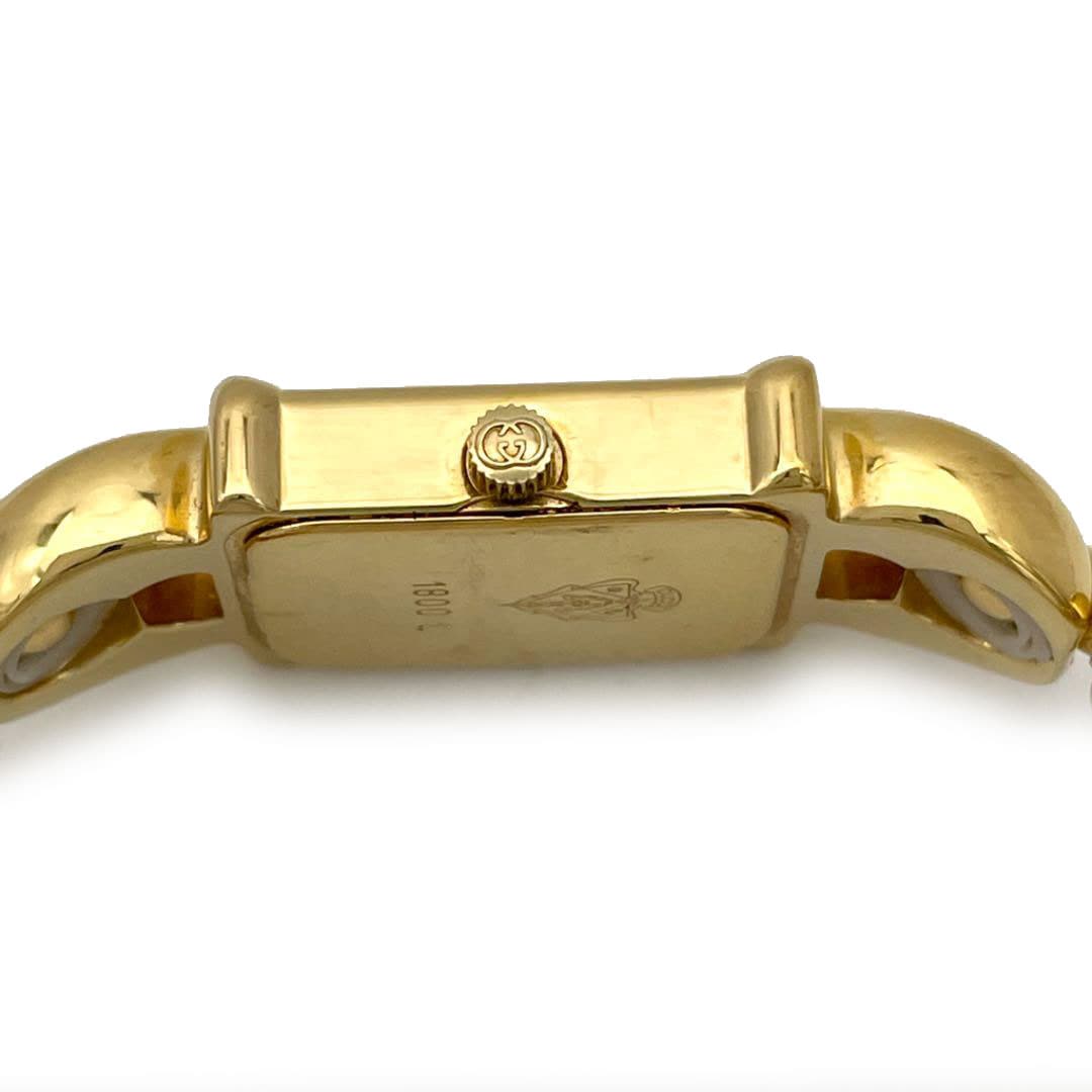 GUCCI グッチ レディース腕時計 チェンジベルト QZ GP レザー ゴールド
