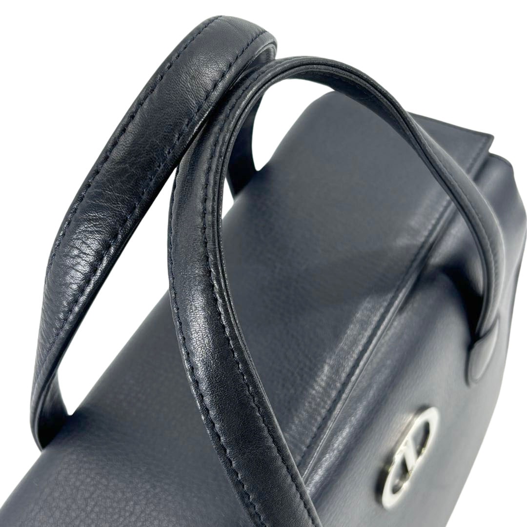 Christian Dior クリスチャンディオール ハンドバッグ CDロゴ レザー