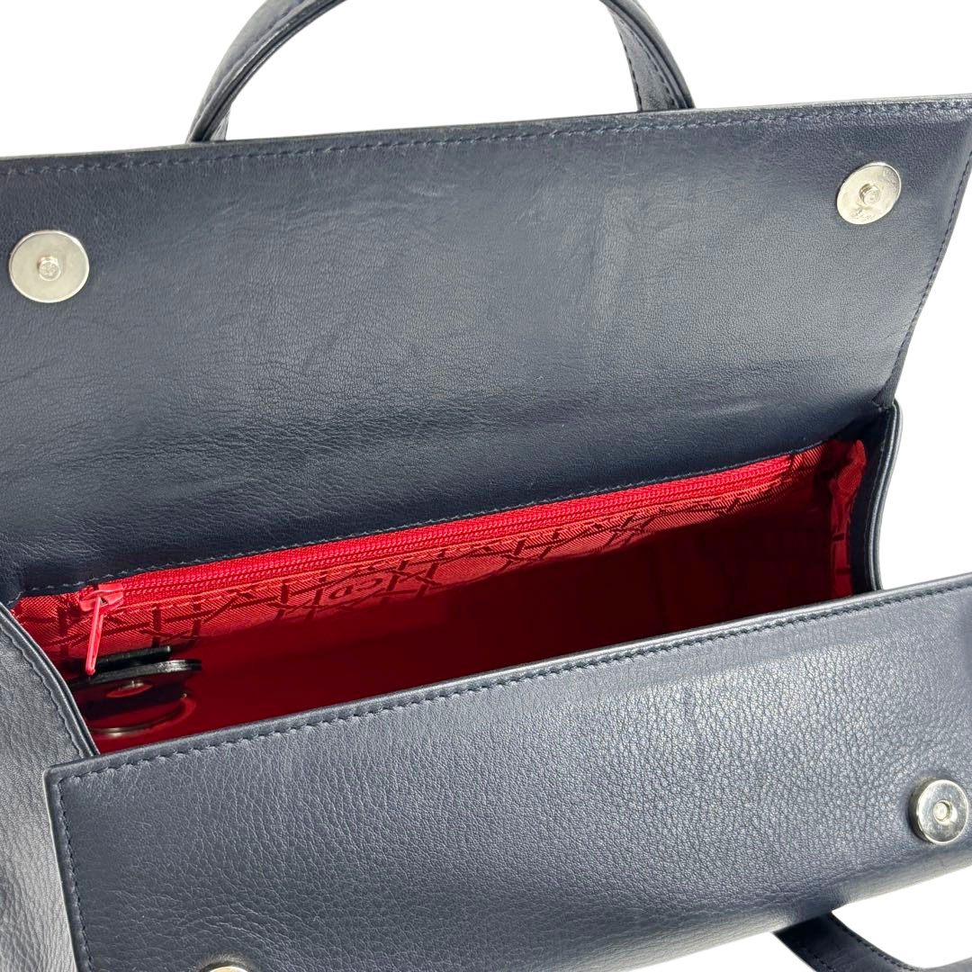 Christian Dior クリスチャンディオール ハンドバッグ CDロゴ レザー