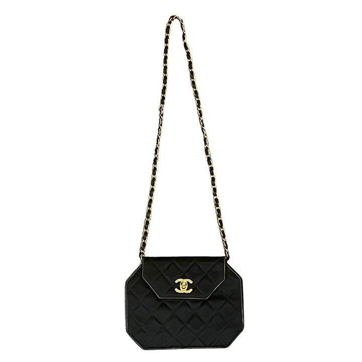 CHANEL シャネル ミニチェーンショルダーバッグ オクタゴン型 ターン